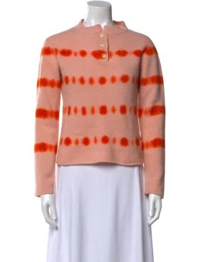 Pre-owned The Elder Statesman Cashmere Striped Sweater In Multi