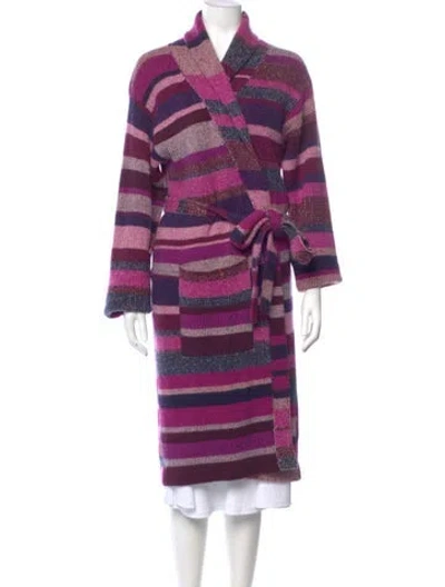 Pre-owned The Elder Statesman Cashmere Striped Sweater In Multi