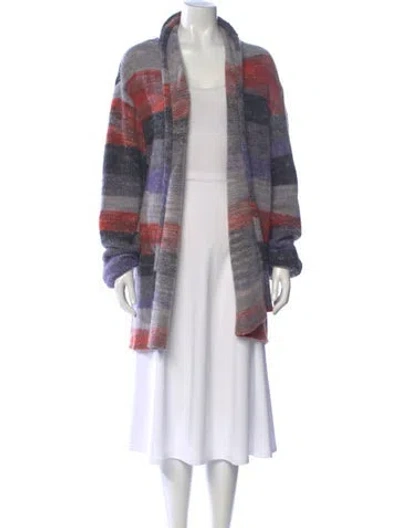 Pre-owned The Elder Statesman Cashmere Striped Sweater In Multi