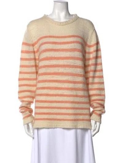 Pre-owned The Elder Statesman Cashmere Striped Sweater In Multi