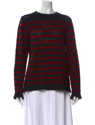 Pre-owned The Elder Statesman Cashmere Striped Sweater In Multi