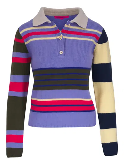 The Elder Statesman Cashmere Sweater In Multi