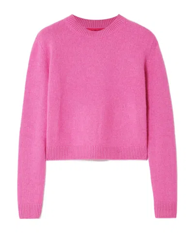 The Elder Statesman Cashmere Sweater In Pink