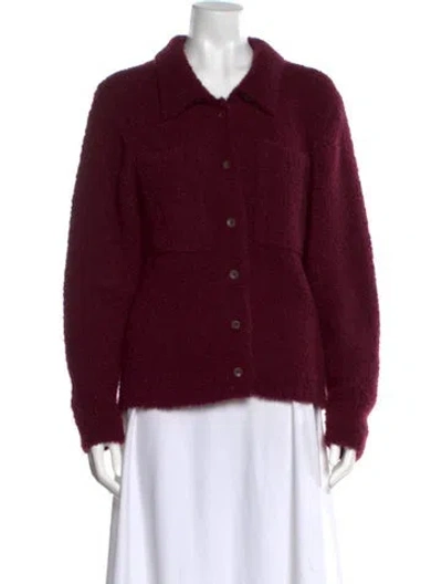 Pre-owned The Elder Statesman Cashmere Sweater In Red