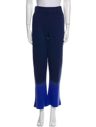 Pre-owned The Elder Statesman Cashmere Sweatpants In Blue