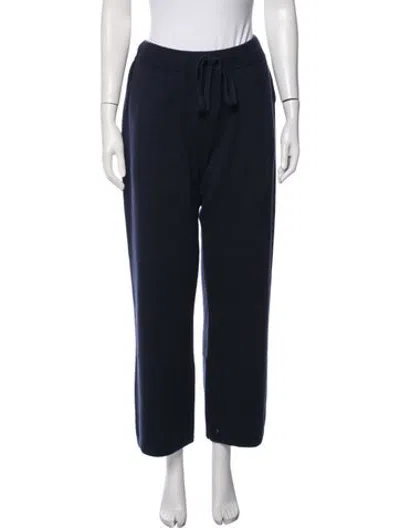 Pre-owned The Elder Statesman Cashmere Sweatpants In Blue