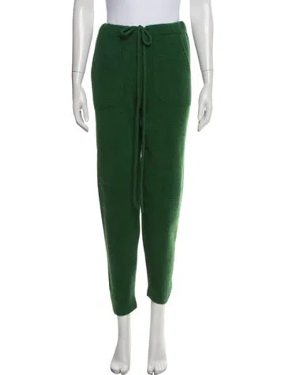 Pre-owned The Elder Statesman Cashmere Sweatpants In Green