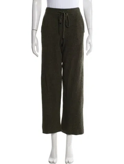 Pre-owned The Elder Statesman Cashmere Sweatpants In Green