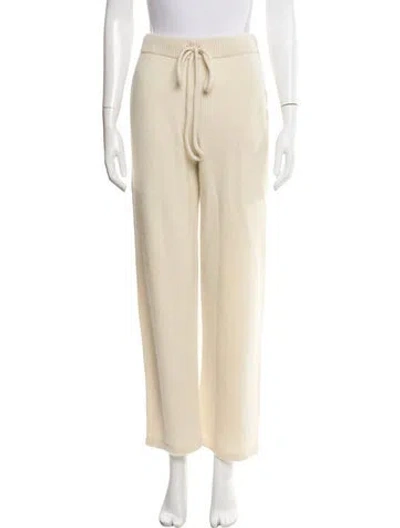 Pre-owned The Elder Statesman Cashmere Sweatpants In Neutral