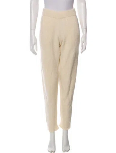 Pre-owned The Elder Statesman Cashmere Sweatpants In Neutral