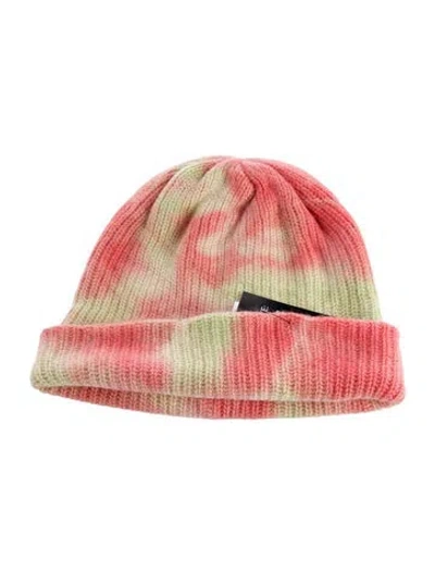 Pre-owned The Elder Statesman Cashmere Tie-dye Beanie W/tags In Multi