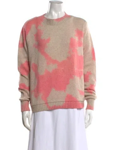 Pre-owned The Elder Statesman Cashmere Tie-dye Print Sweater In Multi