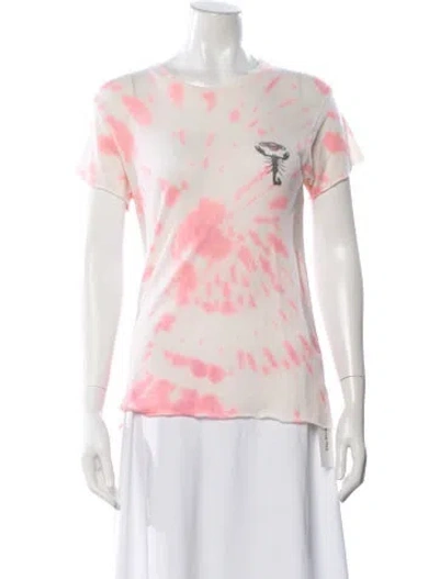 Pre-owned The Elder Statesman Cashmere Tie-dye Print Sweater In Neutral