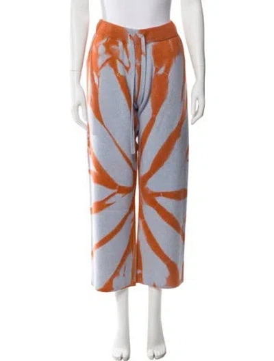 Pre-owned The Elder Statesman Cashmere Tie-dye Print Sweatpants W/ Tags In Blue