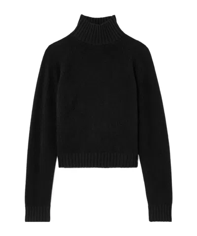 The Elder Statesman Cashmere Turtleneck Sweater In Black