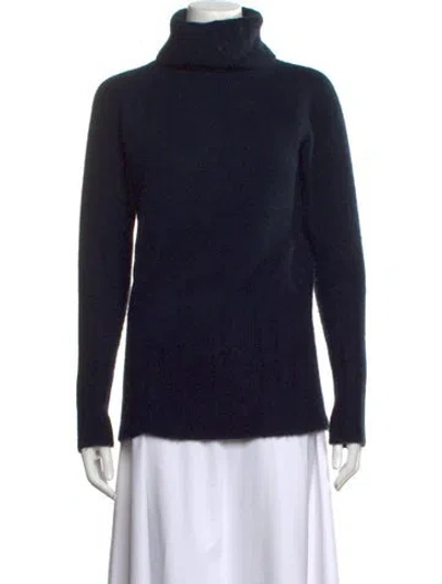 Pre-owned The Elder Statesman Cashmere Turtleneck Sweater In Black