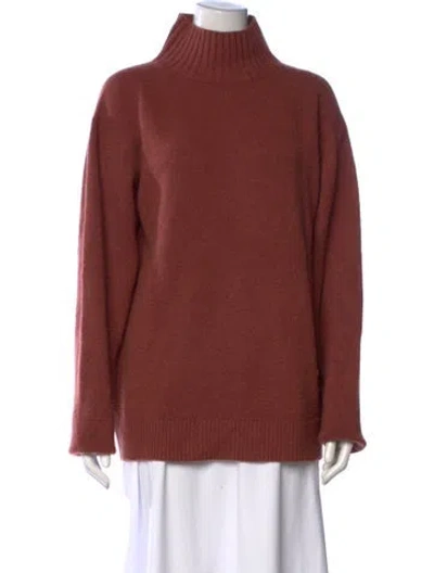 Pre-owned The Elder Statesman Cashmere Turtleneck Sweater In Brown
