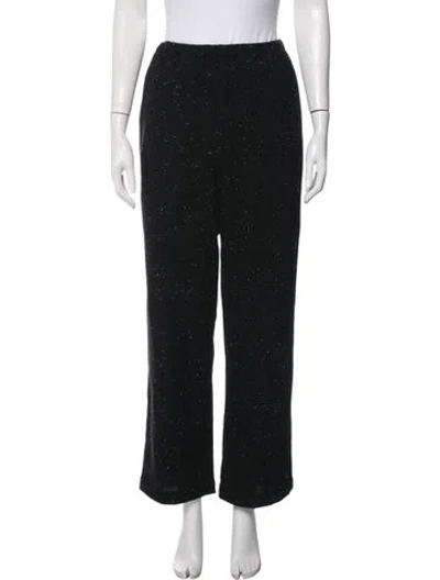 Pre-owned The Elder Statesman Cashmere Tweed Pattern Pajamas In Black