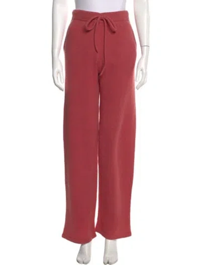 Pre-owned The Elder Statesman Cashmere Wide Leg Pants In Blue