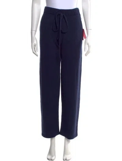 Pre-owned The Elder Statesman Cashmere Wide Leg Pants W/ Tags In Blue