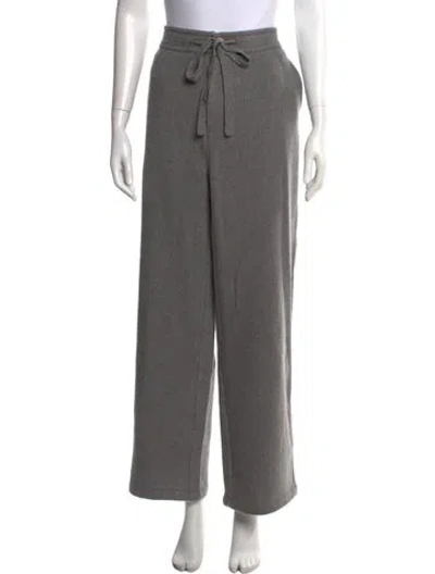 Pre-owned The Elder Statesman Cashmere Wide Leg Pants W/ Tags In Gray