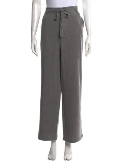 Pre-owned The Elder Statesman Cashmere Wide Leg Pants W/ Tags In Gray