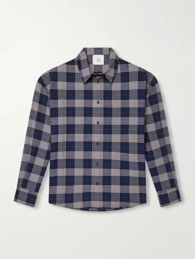 The Elder Statesman Checked Cotton Shirt In Transparent