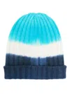 The Elder Statesman Dip Ranger Cashmere Beanie In Blue