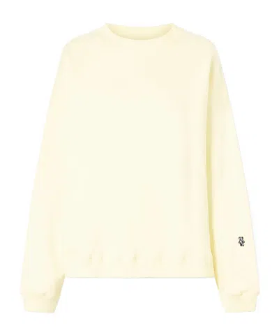 The Elder Statesman Coast Cotton-jersey Sweater In Neutral