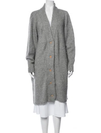 Pre-owned The Elder Statesman Coat In Grey