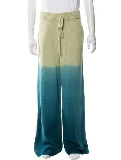 Pre-owned The Elder Statesman Colorblock Pattern Pajama Bottoms W/ Tags In Multi