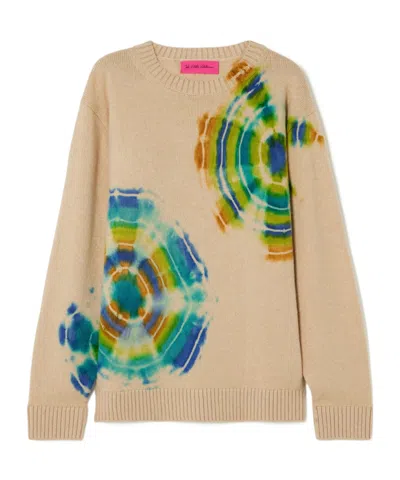 The Elder Statesman Colorful Tie-dye Wool Sweater In Neutral