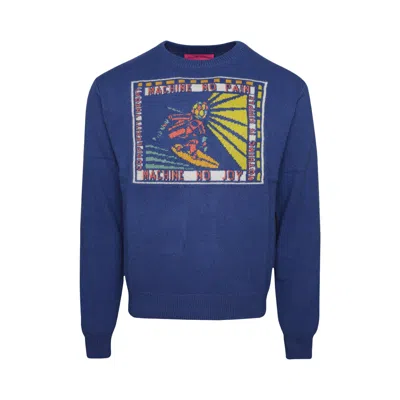 Pre-owned The Elder Statesman Complexity Theory Crew 'blue Jay' | Men's Size S