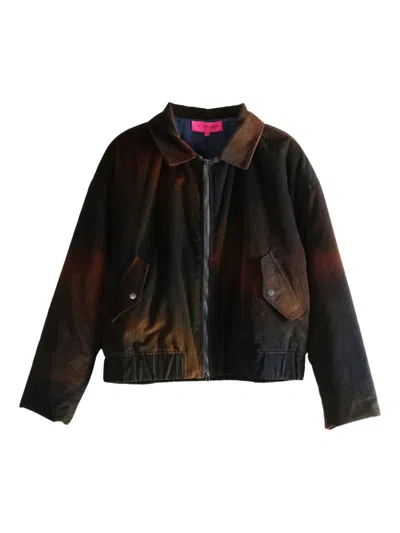 The Elder Statesman Corduroy Jacket In Multi