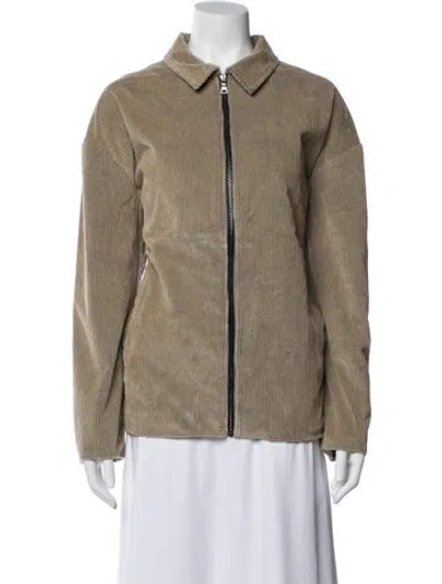 Pre-owned The Elder Statesman Corduroy Jacket In Neutral