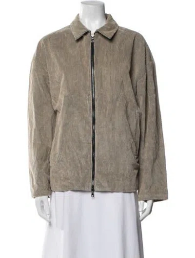 Pre-owned The Elder Statesman Corduroy Jacket In Neutrals