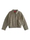 The Elder Statesman Corduroy Overshirt In Gray