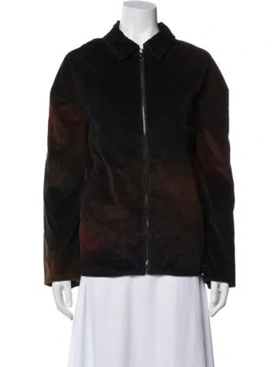 Pre-owned The Elder Statesman Corduroy Printed Jacket
