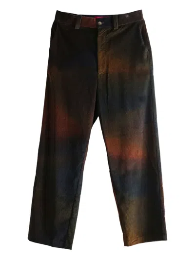 The Elder Statesman Corduroy Trousers In Black