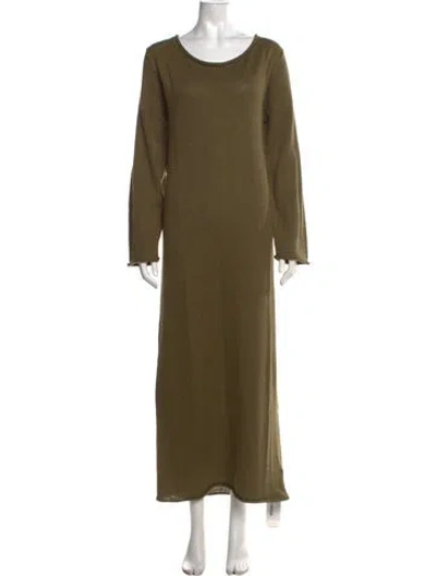 Pre-owned The Elder Statesman Crew Neck Long Dress W/ Tags In Multicolor
