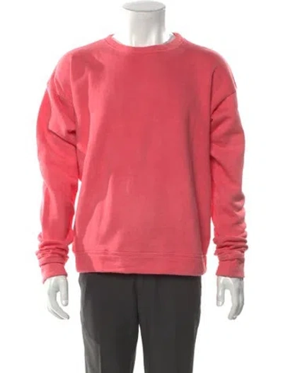 Pre-owned The Elder Statesman Crew Neck Long Sleeve Sweatshirt W/ Tags In Pink