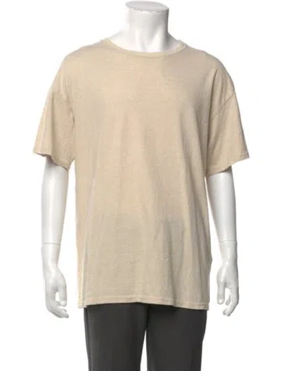Pre-owned The Elder Statesman Crew Neck Short Sleeve T-shirt In Neutral