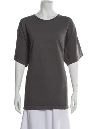 Pre-owned The Elder Statesman Crew Neck Short Sleeve T-shirt W/ Tags In Gray
