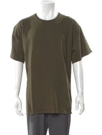 Pre-owned The Elder Statesman Crew Neck Short Sleeve T-shirt W/ Tags In Green