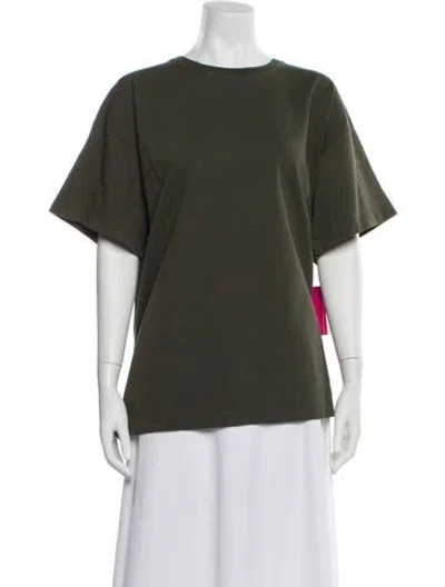 Pre-owned The Elder Statesman Crew Neck Short Sleeve T-shirt W/ Tags In Green