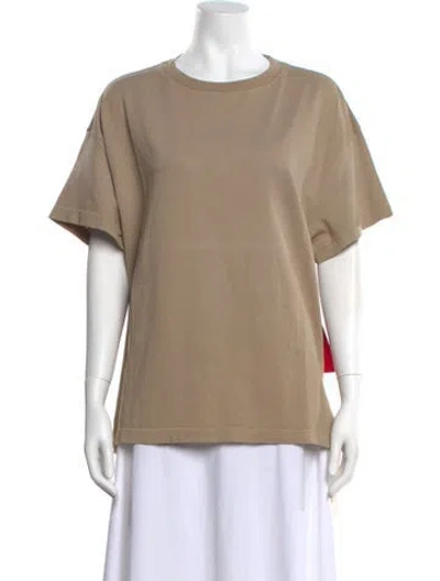 Pre-owned The Elder Statesman Crew Neck Short Sleeve T-shirt W/ Tags In Neutral