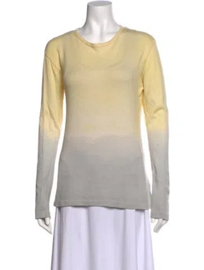 Pre-owned The Elder Statesman Crew Neck Sweater In Neutral
