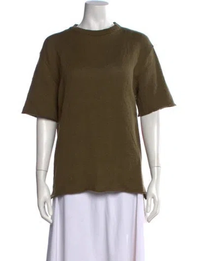 Pre-owned The Elder Statesman Crew Neck Sweater W/ Tags In Green
