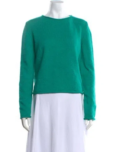 Pre-owned The Elder Statesman Crew Neck Sweater W/ Tags In Green