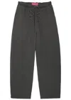 The Elder Statesman Daily Wide-leg Cotton And Cashmere-blend Jersey Sweatpants In Black